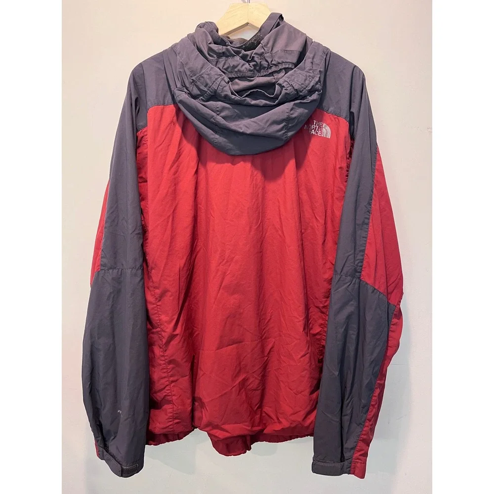 The North Face Men's Hydrenalite Two Tone Red Long Sleeve‎ Hooded Jacket XL